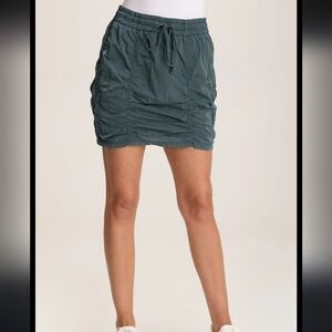 XCVI Wearables Trace Skirt Marley Y2K Sporty Cargo Mini Ruched Athletic Active